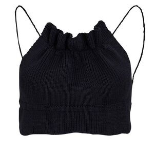 NWOT Trois the Label Ruby Knit Top Black XS